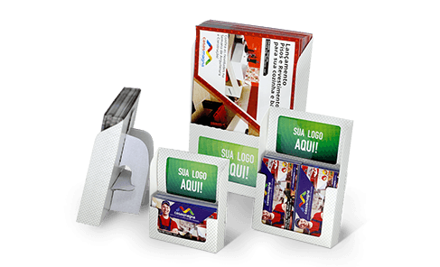 Kit de Amostras Porta-Cartões/Folhetos